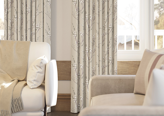 Laura Ashley Pussy Willow, Natural - Made to Measure Curtains - Image 5